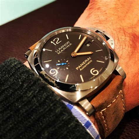 panerai luminor marina titanium replica
